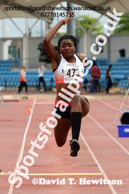 Womens under-20s triple jump, Northern Championships, Sport City, Manchester. Photo: David T. Hewitson/Sports for All Pics
